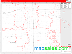 Furnas County, NE Wall Map