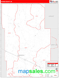 Garden County, NE Zip Code Wall Map