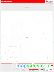 Garfield County, NE Zip Code Wall Map