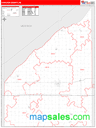 Hamilton County, NE Wall Map