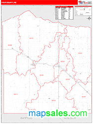 Holt County, NE Zip Code Wall Map