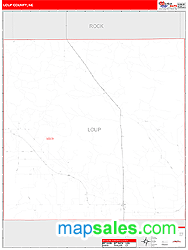 Loup County, NE Zip Code Wall Map