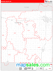 Madison County, NE Zip Code Wall Map