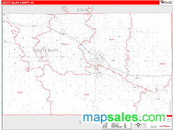 Scotts Bluff County, NE Zip Code Wall Map