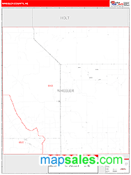 Wheeler County, NE Zip Code Wall Map