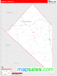 Esmeralda County, NV Zip Code Wall Map