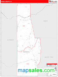 Eureka County, NV Zip Code Wall Map