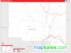 Humboldt County, NV Zip Code Wall Map