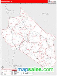 Belknap County, NH Wall Map