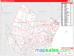 Rockingham County, NH Zip Code Wall Map