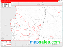 Colfax County, NM Wall Map