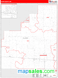 Curry County, NM Zip Code Wall Map
