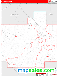 DeBaca County, NM Wall Map