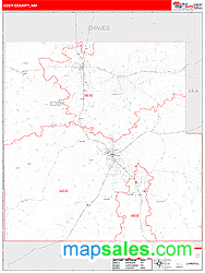 Eddy County, NM Zip Code Wall Map