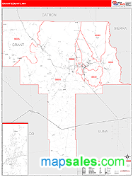 Grant County, NM Zip Code Wall Map