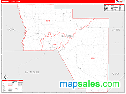 Harding County, NM Wall Map