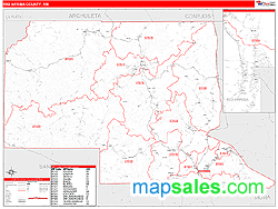 Rio Arriba County, NM Zip Code Wall Map