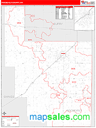 Roosevelt County, NM Zip Code Wall Map