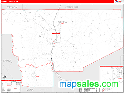 Sierra County, NM Zip Code Wall Map