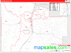 Socorro County, NM Zip Code Wall Map