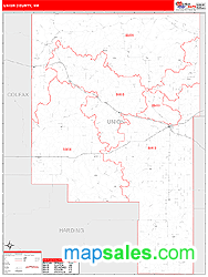 Union County, NM Zip Code Wall Map