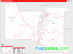 Valencia County, NM Wall Map