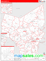 Oneida County, NY Zip Code Wall Map