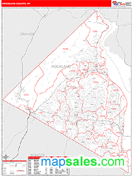 Rockland County, NY Wall Map