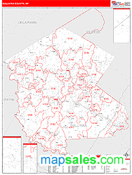 Sullivan County, NY Wall Map