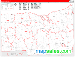 Wayne County, NY Wall Map