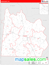 Anson County, NC Wall Map