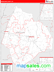 Edgecombe County, NC Zip Code Wall Map