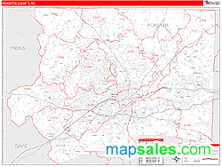 Forsyth County, NC Wall Map