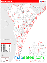 New Hanover County, NC Zip Code Wall Map