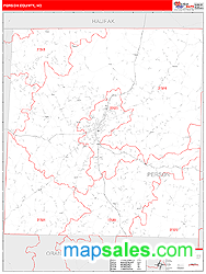 Person County, NC Wall Map