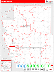 Burleigh County, ND Wall Map