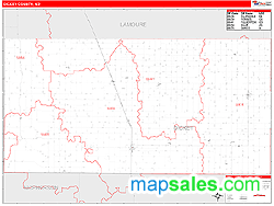 Dickey County, ND Wall Map