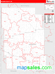 McHenry County, ND Zip Code Wall Map