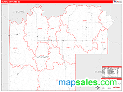 McKenzie County, ND Wall Map