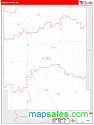 Steele County, ND Zip Code Wall Map