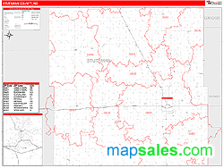 Stutsman County, ND Zip Code Wall Map