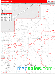Geauga County, OH Zip Code Wall Map