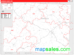 Harrison County, OH Zip Code Wall Map