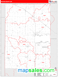 Mercer County, OH Zip Code Wall Map
