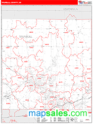 Trumbull County, OH Wall Map