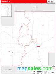 Coal County, OK Zip Code Wall Map