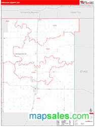 Nowata County, OK Zip Code Wall Map