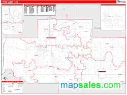 Payne County, OK Zip Code Wall Map