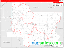 Wagoner County, OK Wall Map