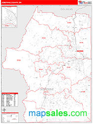 Josephine County, OR Wall Map